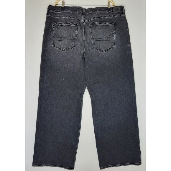 AE Embellished Strigid High-Waisted Stovepipe Jean Black Blaze Women's Plus sz20 - Picture 2 of 13